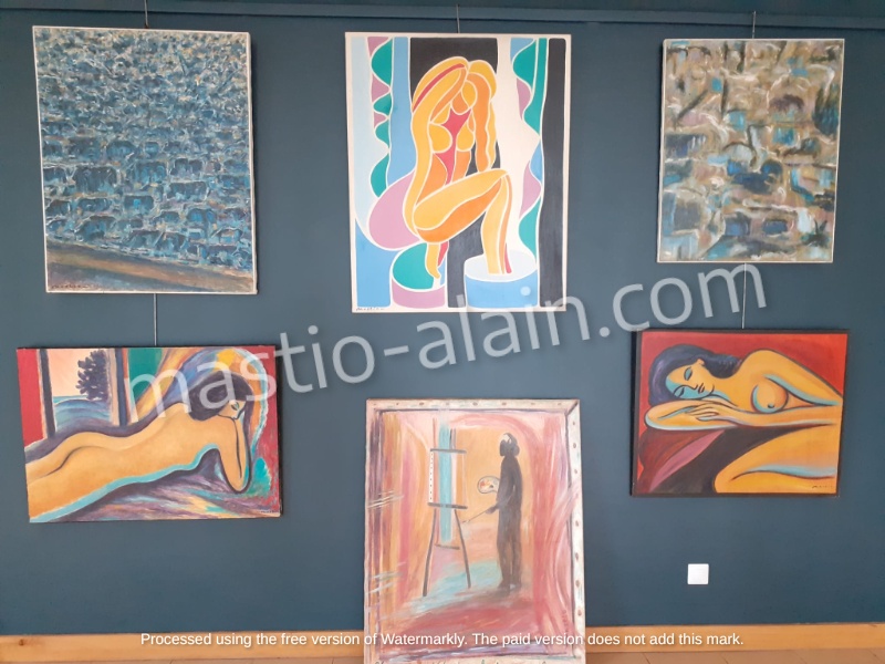 Peinture abstraite aux couleurs vives
