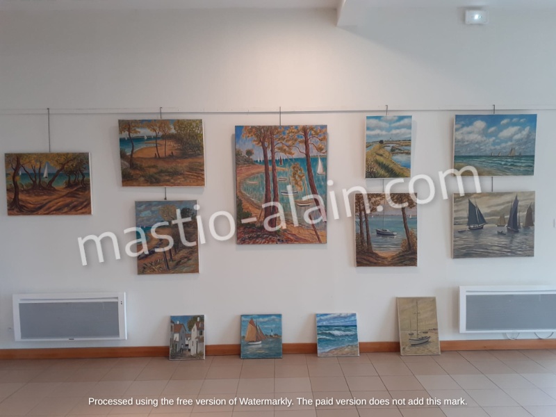 Peinture d'ensemble de l'Île de Ré
